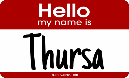 Hello my name is Thursa png download