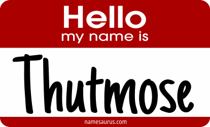 Hello my name is Thutmose png download