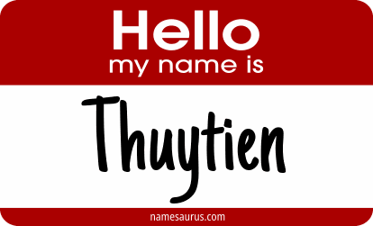 Hello my name is Thuytien png download
