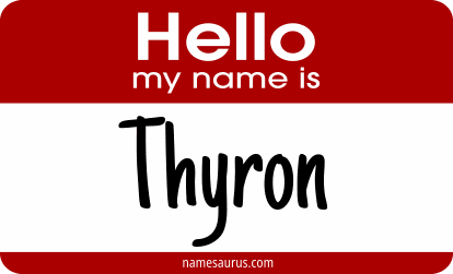 Hello my name is Thyron png download