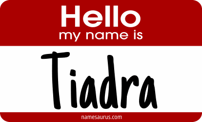 Hello my name is Tiadra png download