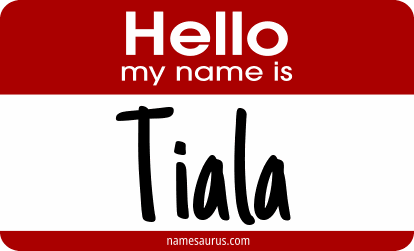 Hello my name is Tiala png download