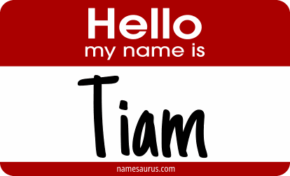 Hello my name is Tiam png download