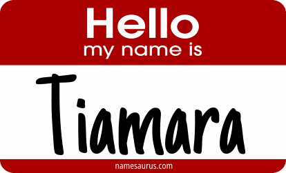 Hello my name is Tiamara png download