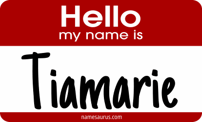 Hello my name is Tiamarie png download