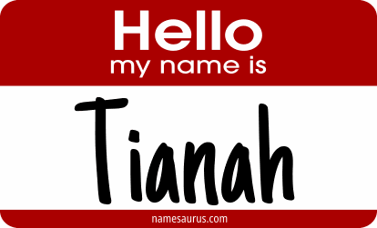 Hello my name is Tianah png download