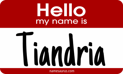 Hello my name is Tiandria png download