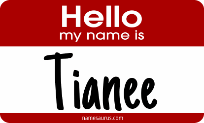 Hello my name is Tianee png download
