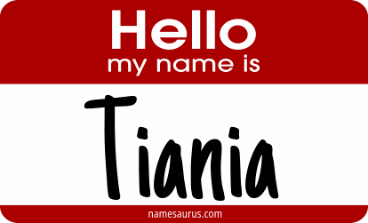 Hello my name is Tiania png download
