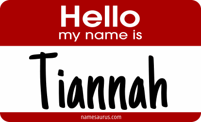 Hello my name is Tiannah png download