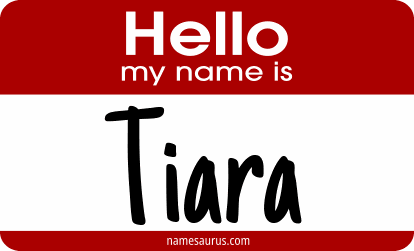 Hello my name is Tiara png download