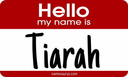 Hello my name is Tiarah png download