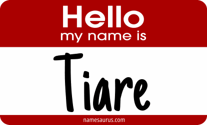 Hello my name is Tiare png download