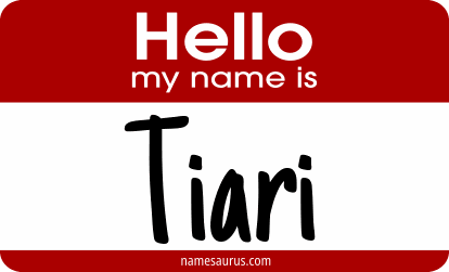 Hello my name is Tiari png download