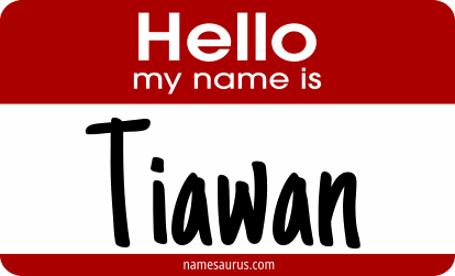 Hello my name is Tiawan png download