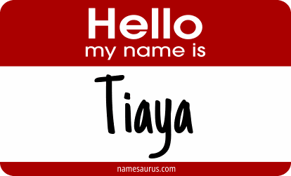 Hello my name is Tiaya png download