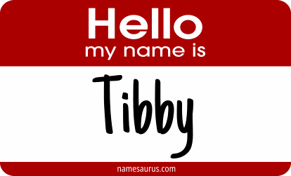 Hello my name is Tibby png download