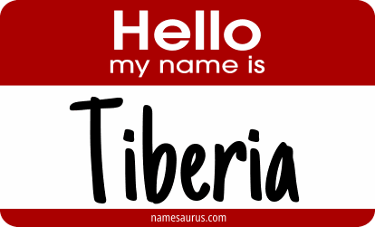 Hello my name is Tiberia png download