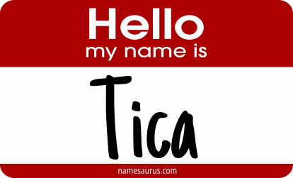 Hello my name is Tica png download