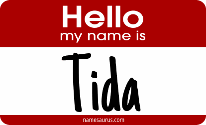 Hello my name is Tida png download