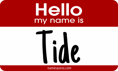 Hello my name is Tide png download