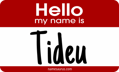 Hello my name is Tideu png download