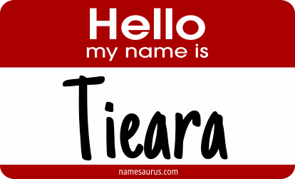Hello my name is Tieara png download
