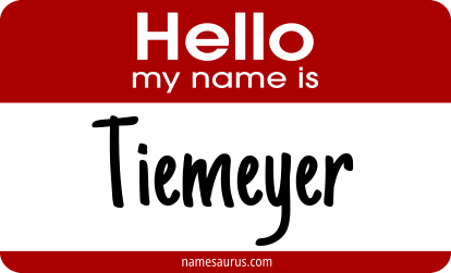 Hello my name is Tiemeyer png download