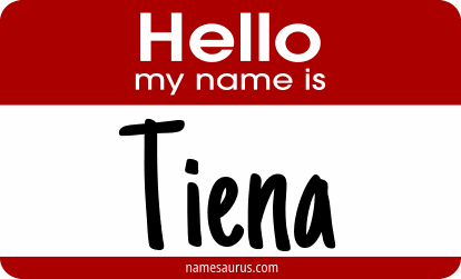 Hello my name is Tiena png download