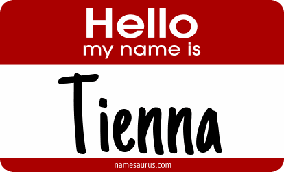 Hello my name is Tienna png download