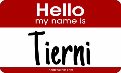 Hello my name is Tierni png download