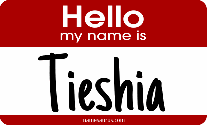 Hello my name is Tieshia png download