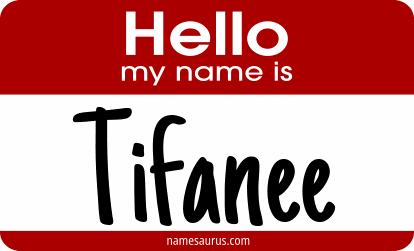 Hello my name is Tifanee png download