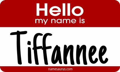 Hello my name is Tiffannee png download