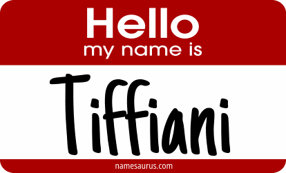 Hello my name is Tiffiani png download