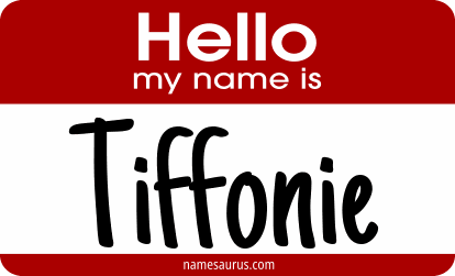 Hello my name is Tiffonie png download