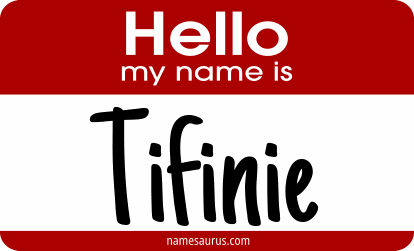 Hello my name is Tifinie png download