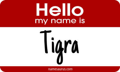 Hello my name is Tigra png download