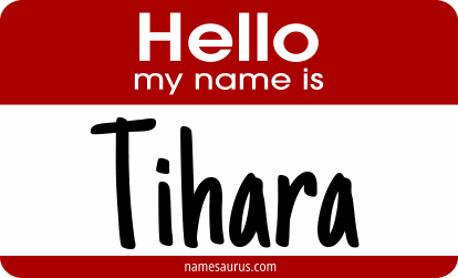 Hello my name is Tihara png download