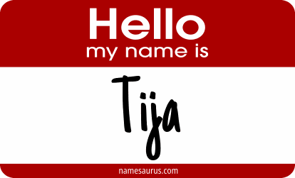 Hello my name is Tija png download