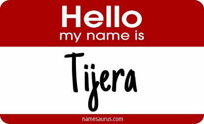 Hello my name is Tijera png download