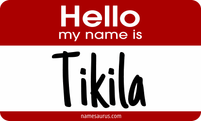 Hello my name is Tikila png download