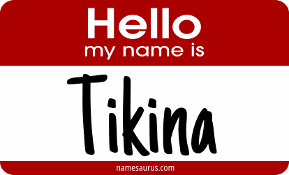Hello my name is Tikina png download