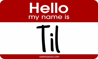 Hello my name is Til png download