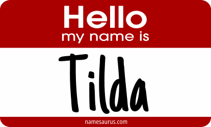 Hello my name is Tilda png download