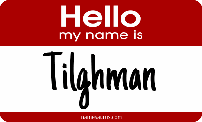 Hello my name is Tilghman png download