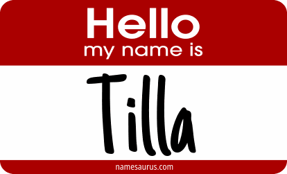 Hello my name is Tilla png download
