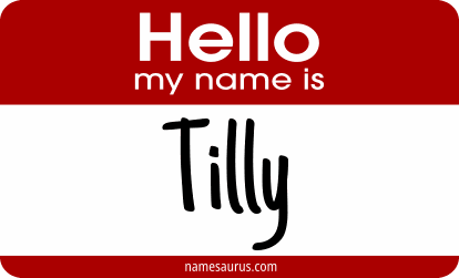Hello my name is Tilly png download