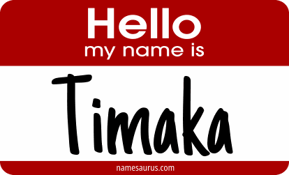 Hello my name is Timaka png download