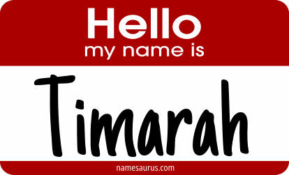 Hello my name is Timarah png download